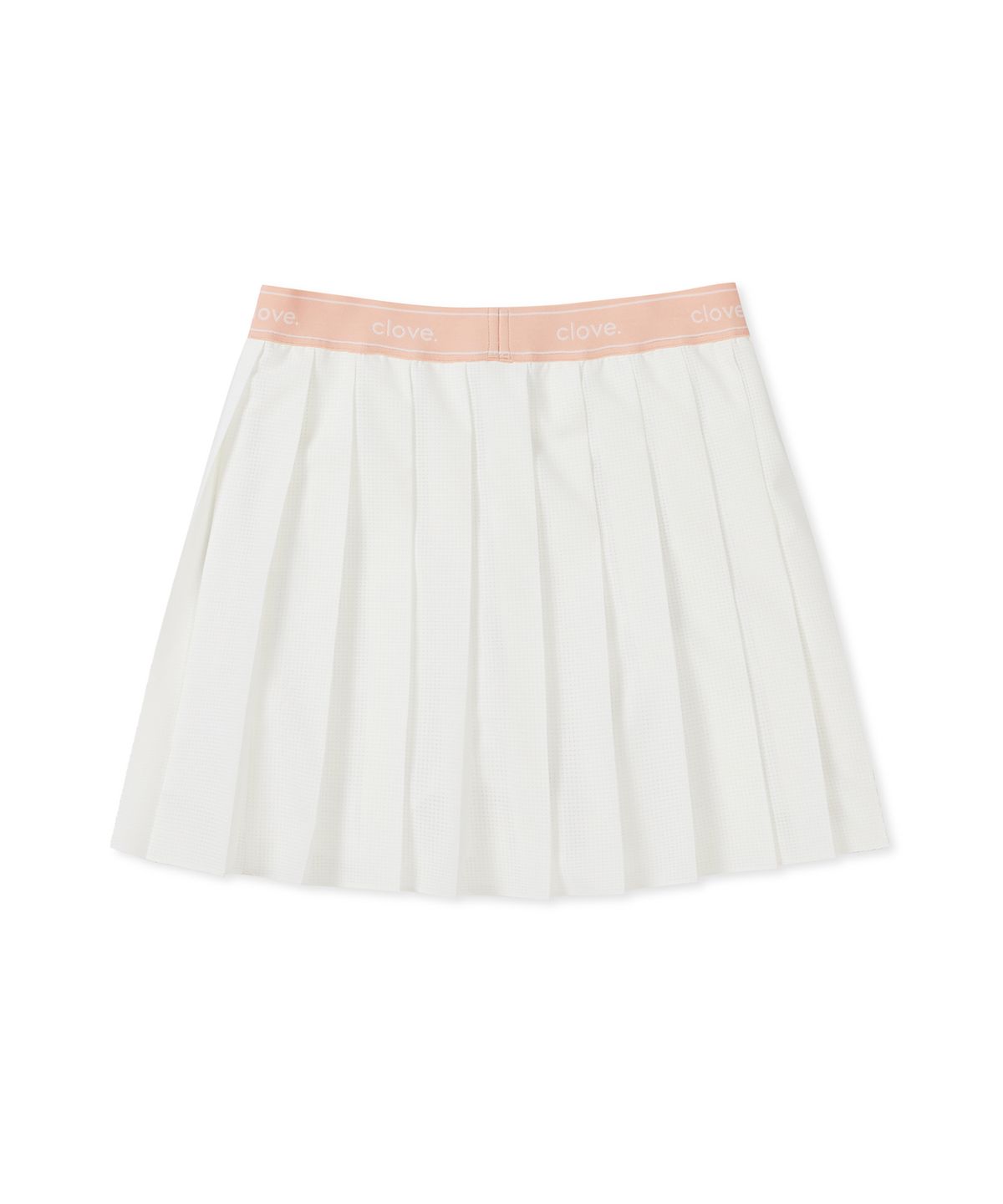 클로브(CLOVE) [25SS clove] Light Mesh Pleated Skirt (White)