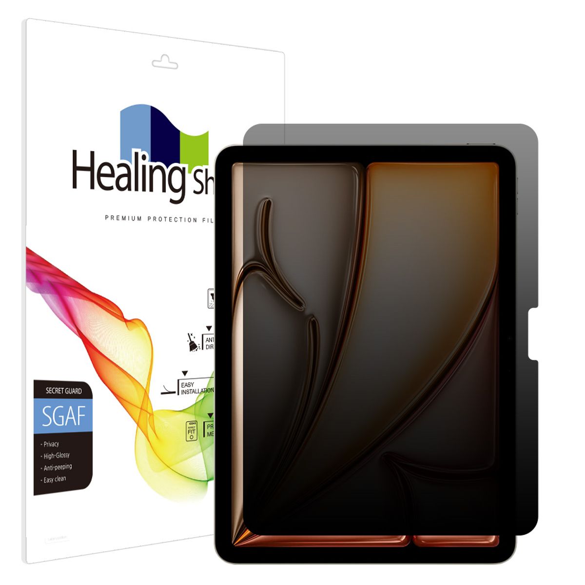 힐링쉴드(HEALINGSHIELD) 아이패드 에어 7세대 11 프라이버시 사생활 보호필름 액정