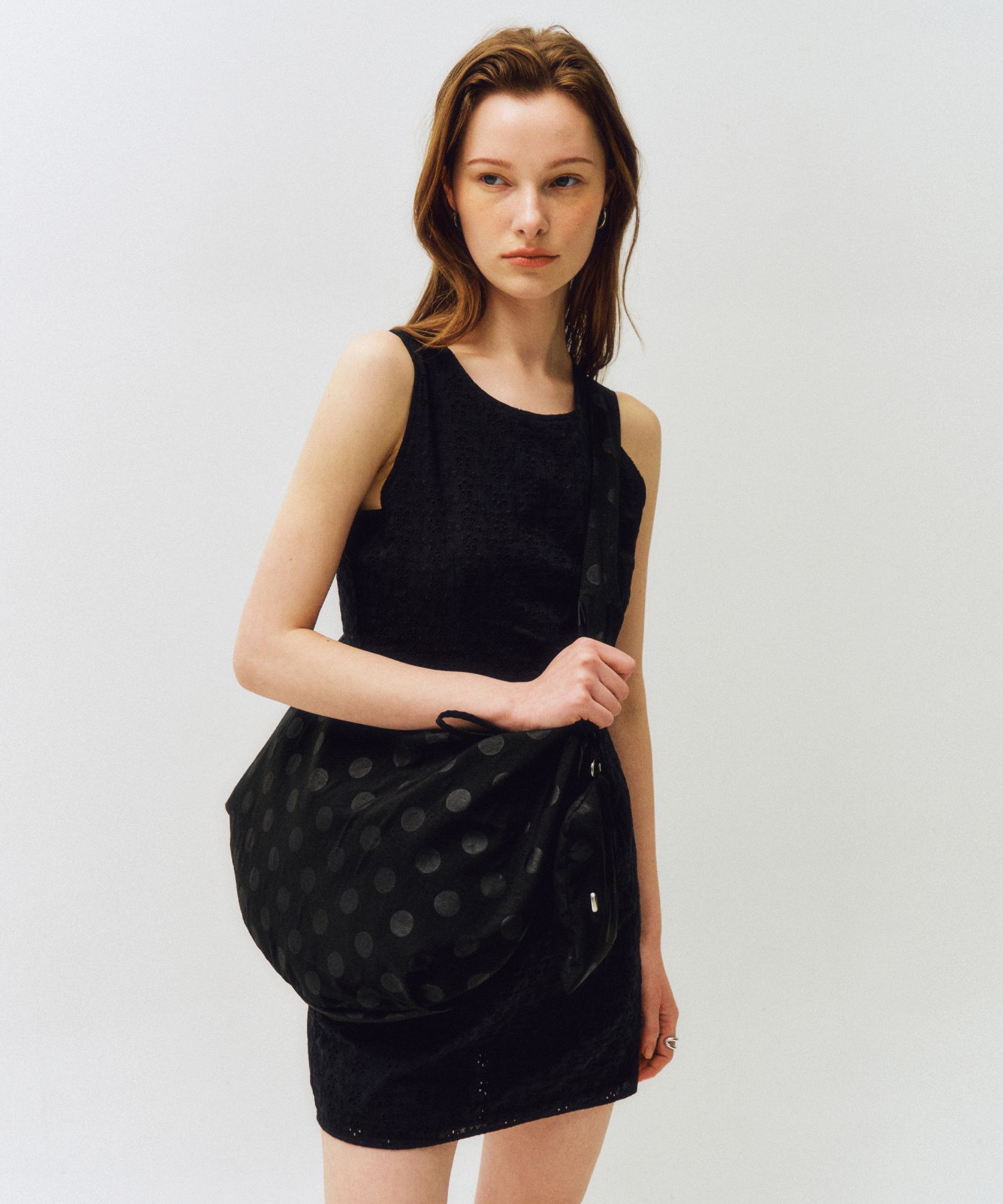 MUSINSA | CITTA Mono Dot Hobo Bag_CTA927(Black)