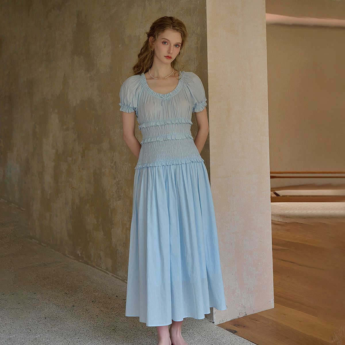 심플레트로(SIMPLE RETRO) SR_French romantic dress_2color