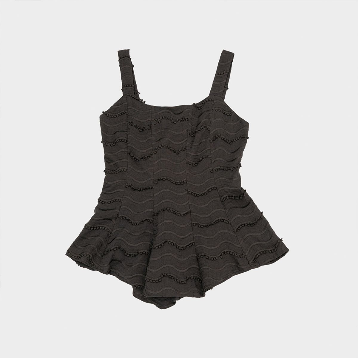 랭썬(LANGSON) LS_Irregular hem sleeveless top_2color