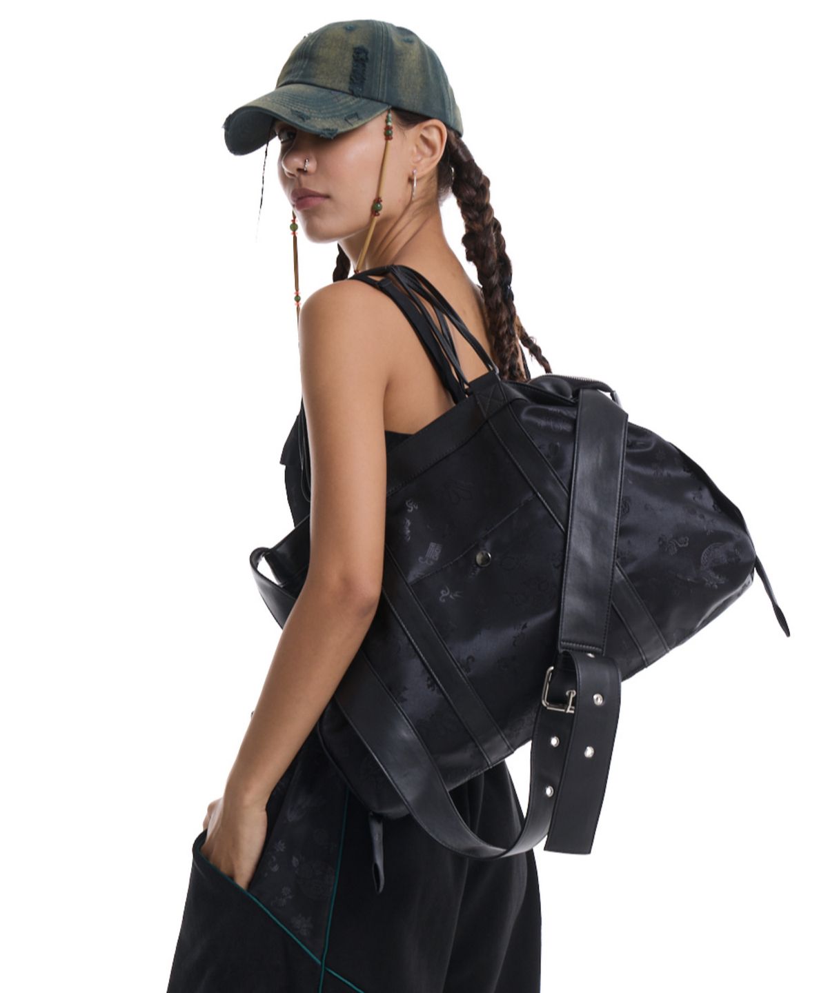 칠 하나 투 구육(71TO96) 댕기백 K-Ribbon Bag (Black)