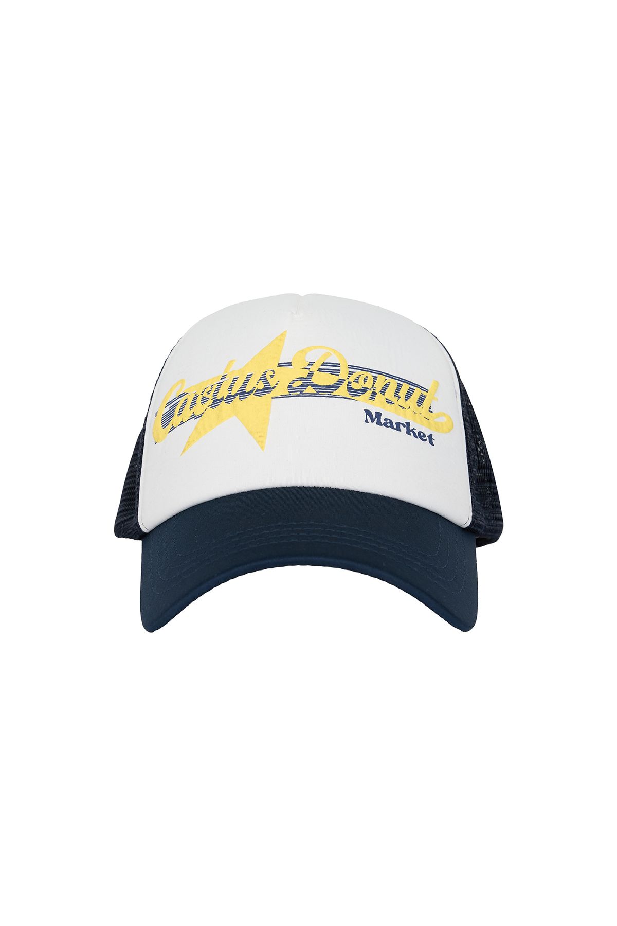 캑터스도넛마켓(CACTUSDONUTMARKET) Logo Star Mesh Ball Cap - Navy