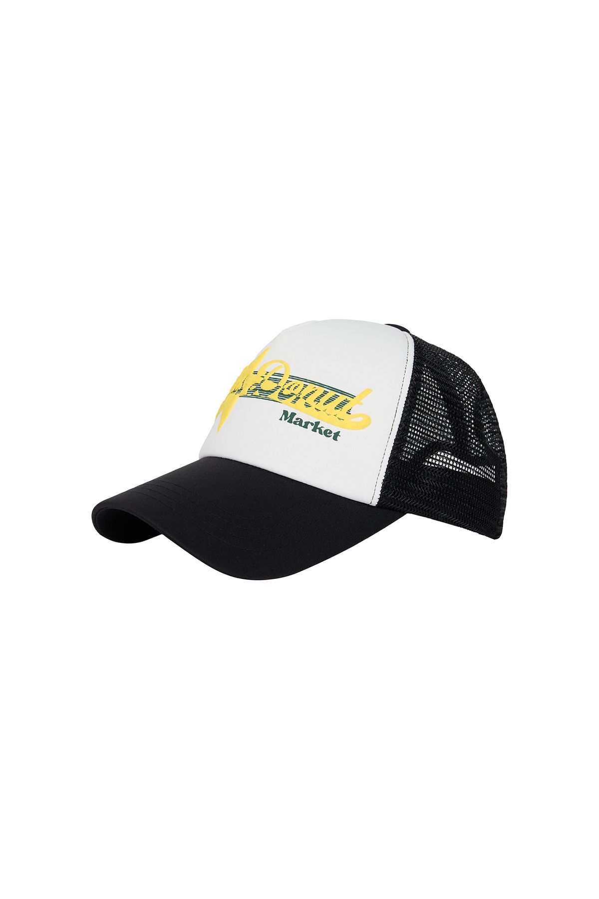캑터스도넛마켓(CACTUSDONUTMARKET) Logo Star Mesh Ball Cap - Black