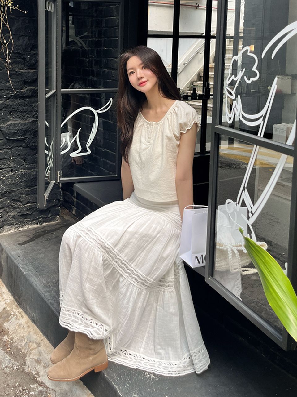 韓国商品/RE_L Neda lace skirt MUSINSA | RE L Neda lace skirt (ivory)