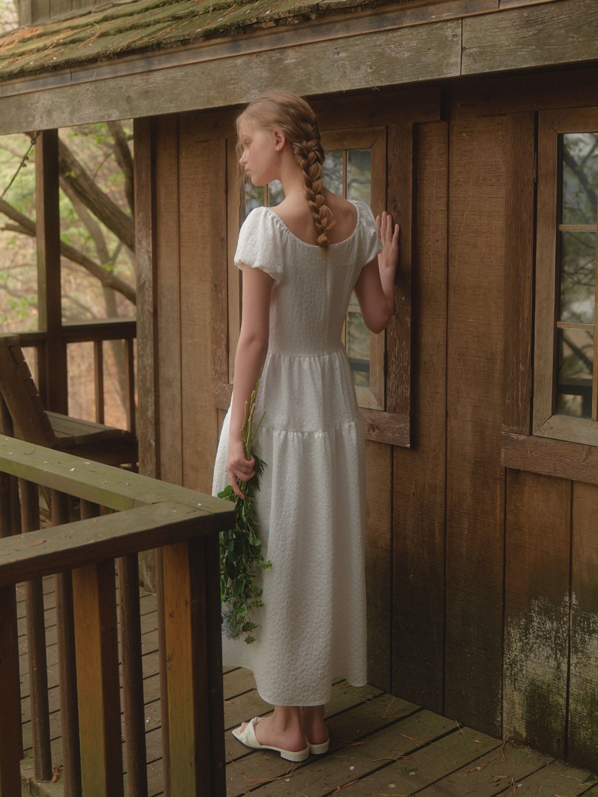리엘(RE L) Princess line dress (white)