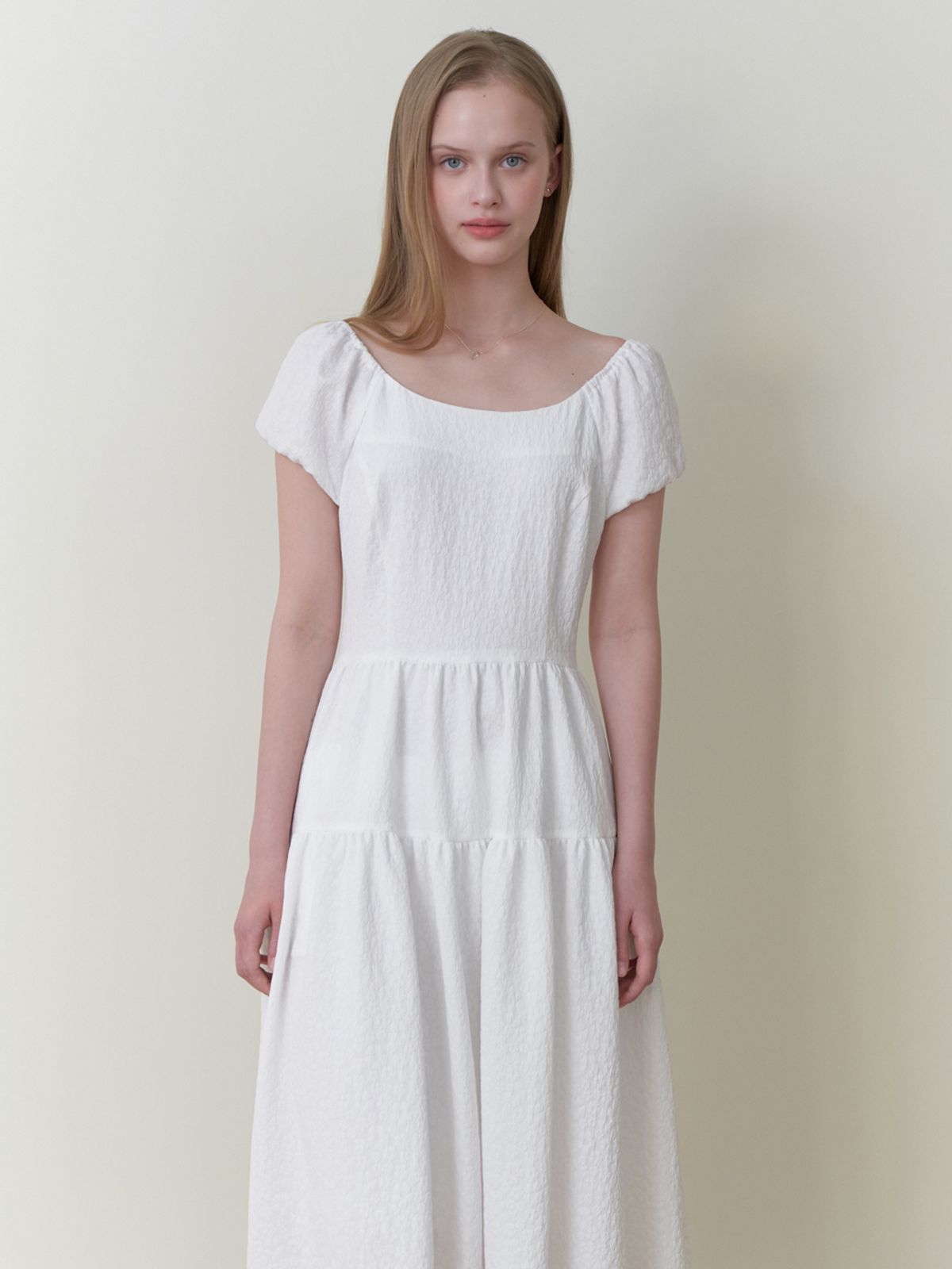 리엘(RE L) Princess line dress (white)