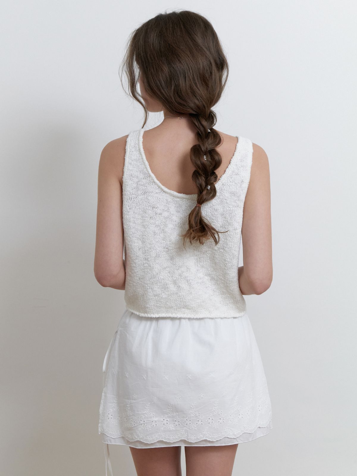 리엘(RE L) Jam knit sleeveless (ivory)
