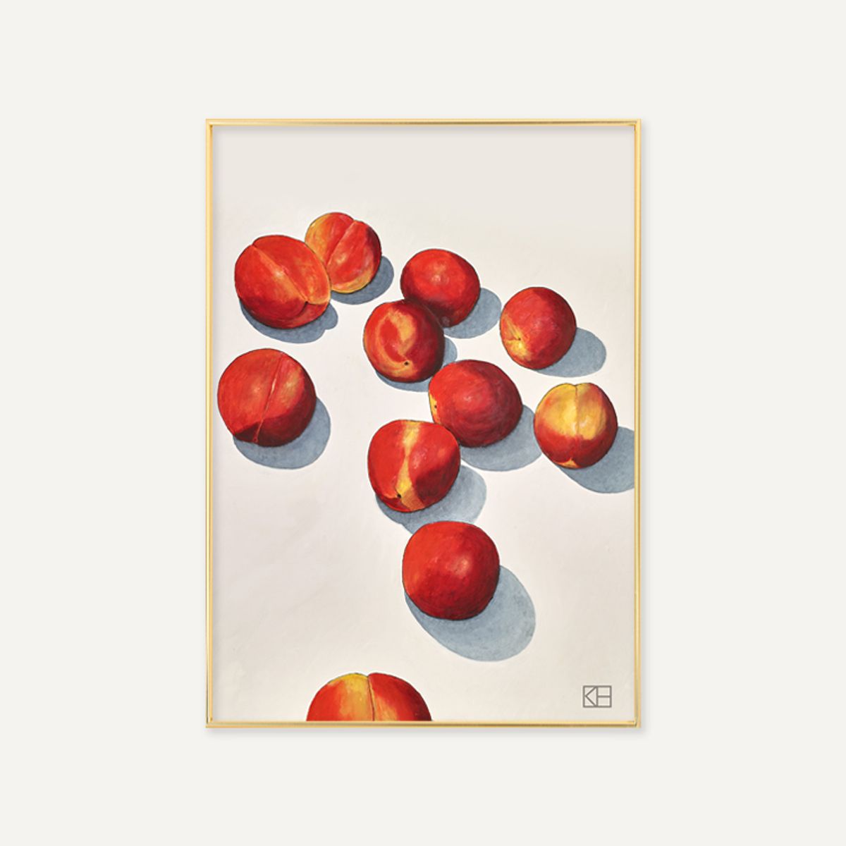 그릿시즌(GREET SEASON) 카이 가데 한센 Peaches (50x70, 액자 포함)
