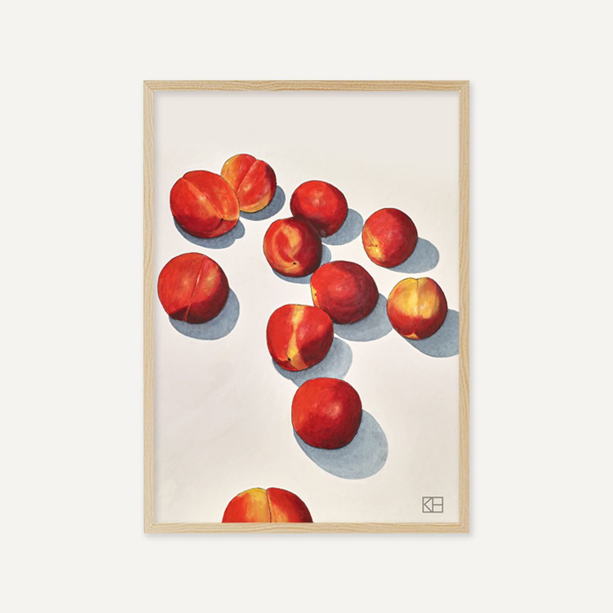 그릿시즌(GREET SEASON) 카이 가데 한센 Peaches (50x70, 액자 포함)