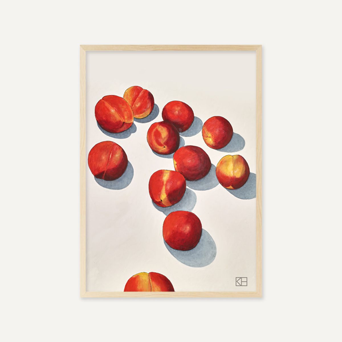 그릿시즌(GREET SEASON) 카이 가데 한센 Peaches (50x70, 액자 포함)