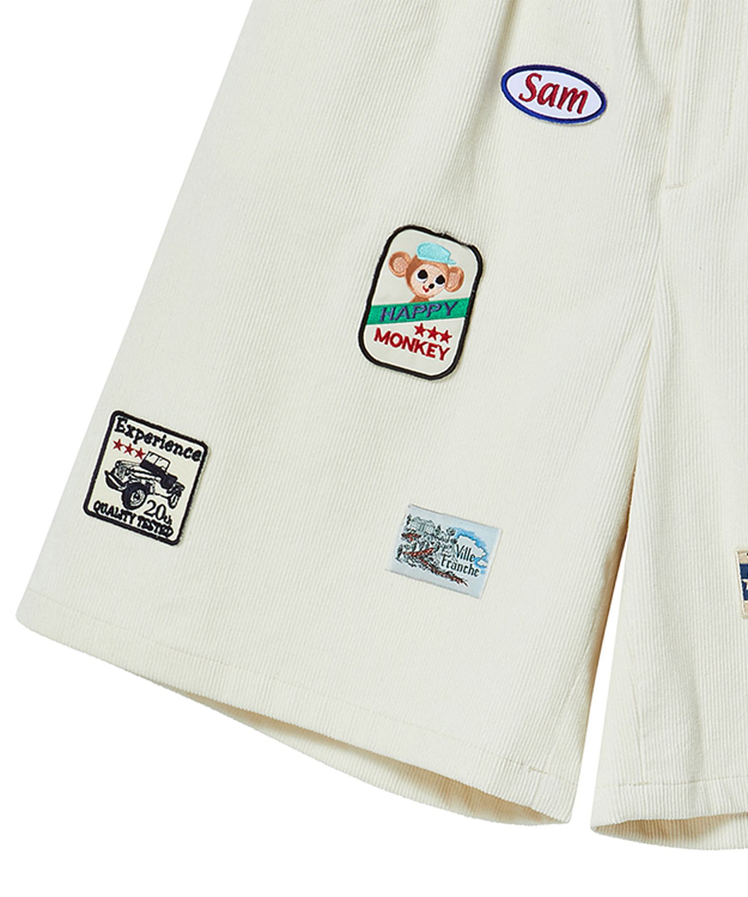 beyondclosetのVintage Wappen Detail Corduroy Half Pants COLLECTION LINE] VINTAGE WAPPEN DETAIL CORDUROY 1/2 PANTS