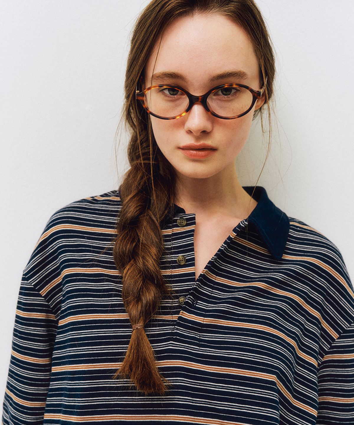씨타(CITTA) Comfort Double Stripe Collar Polo T-shirt_CTT383(Navy)
