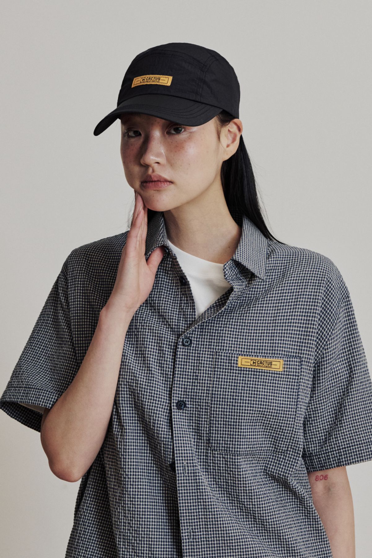 캑터스도넛마켓(CACTUSDONUTMARKET) Light Point Camp Cap - Black
