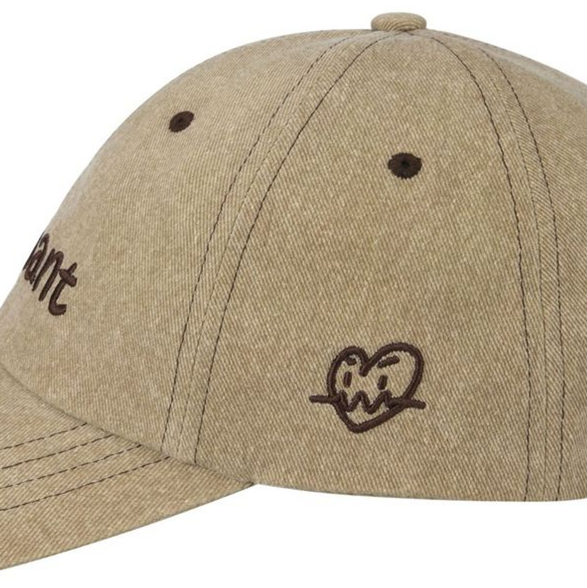에즈아이원(ASIWANT) AIW LOGO BALL CAP WASHED SAND BEIGE