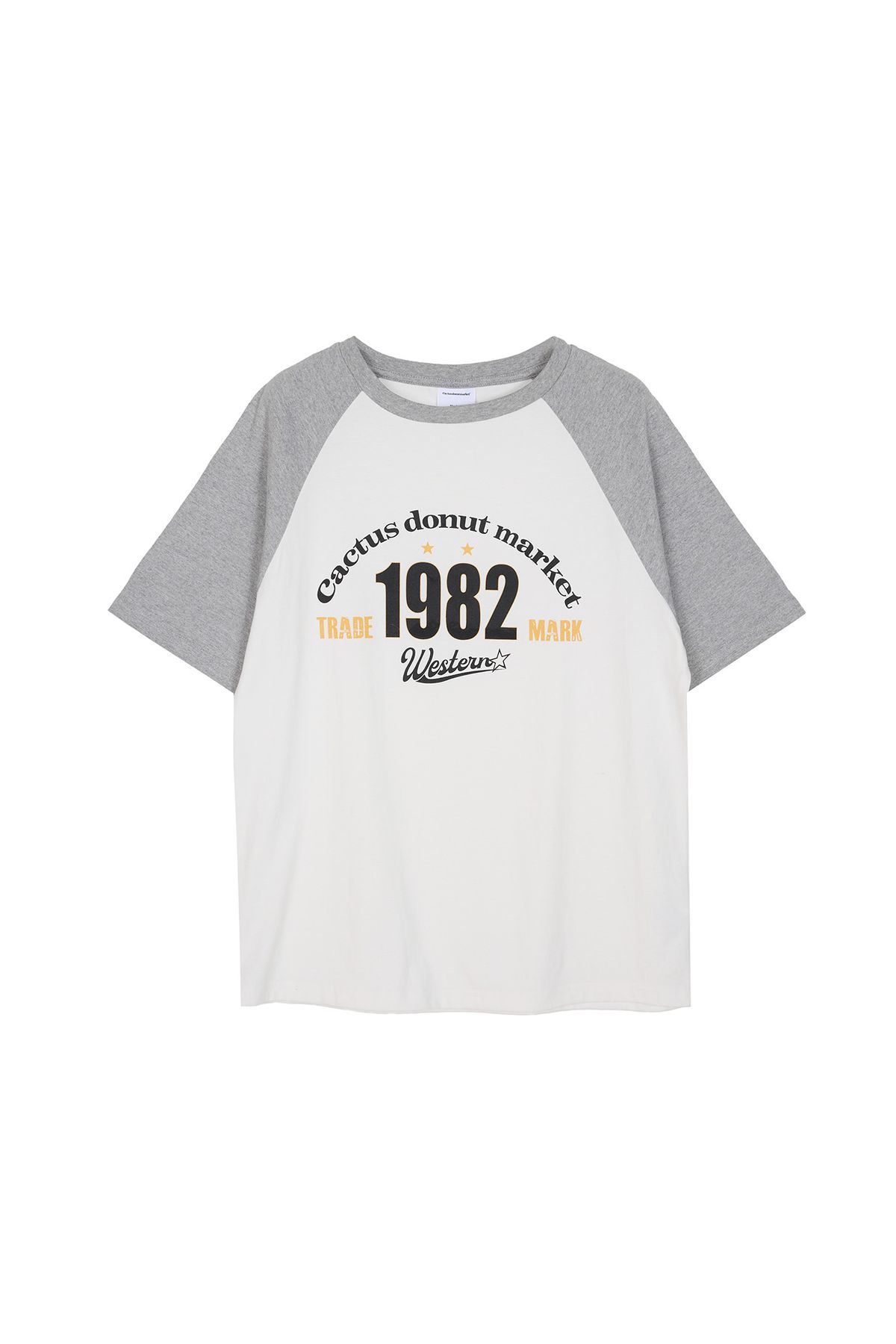 캑터스도넛마켓(CACTUSDONUTMARKET) 1982 Raglan T-Shirt - Melange Gray
