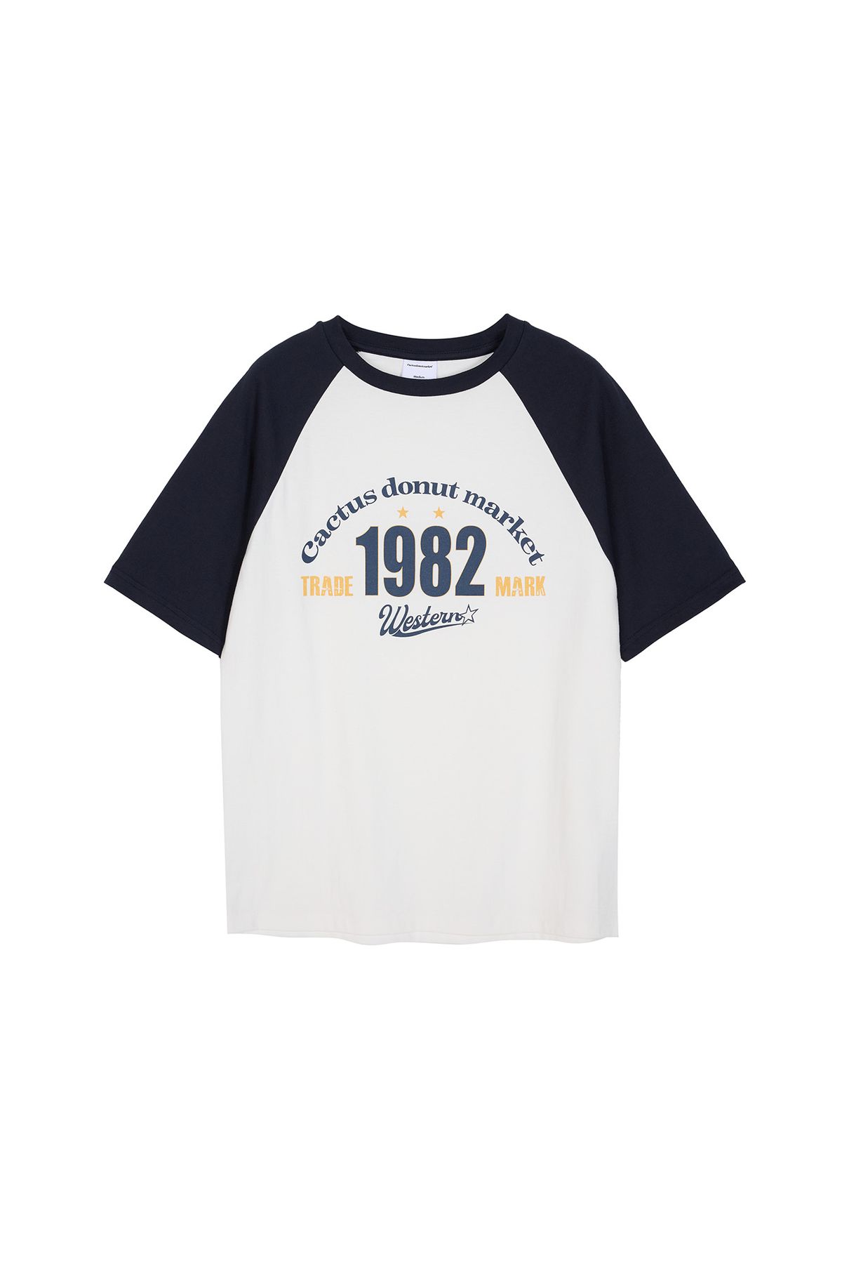 캑터스도넛마켓(CACTUSDONUTMARKET) 1982 Raglan T-Shirt - Navy