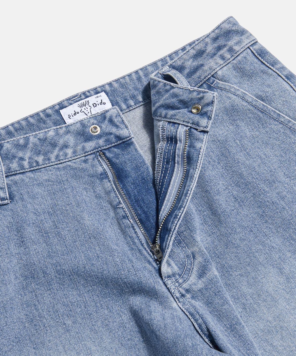 피도디도(FIDO DIDO) FD Washed Cargo Pants Light Washed