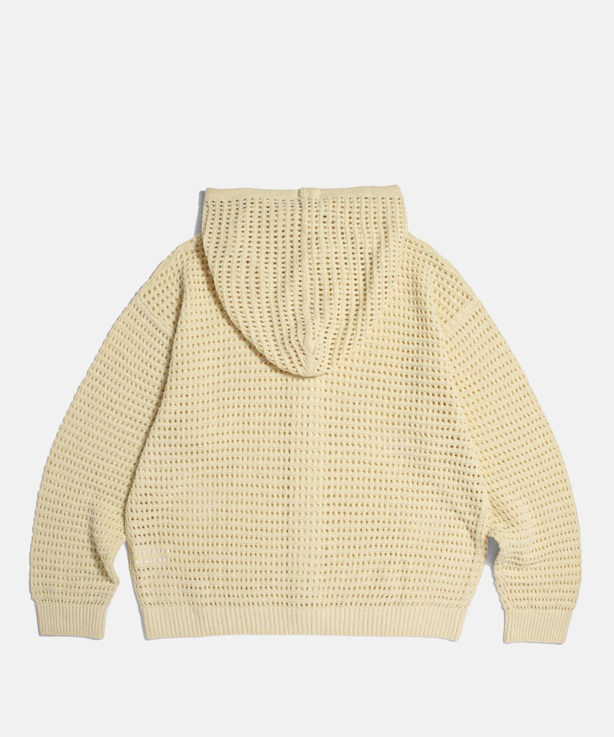 피도디도(FIDO DIDO) Net Knit Zip Hoodie Ivory