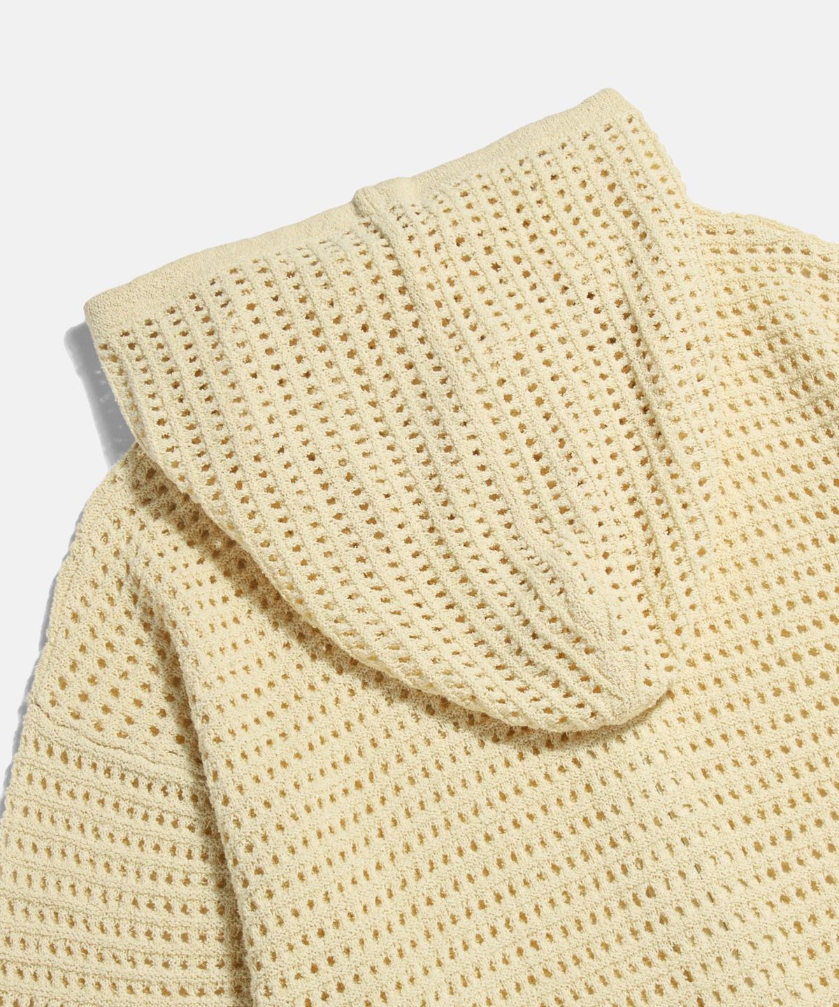 피도디도(FIDO DIDO) Net Knit Zip Hoodie Ivory
