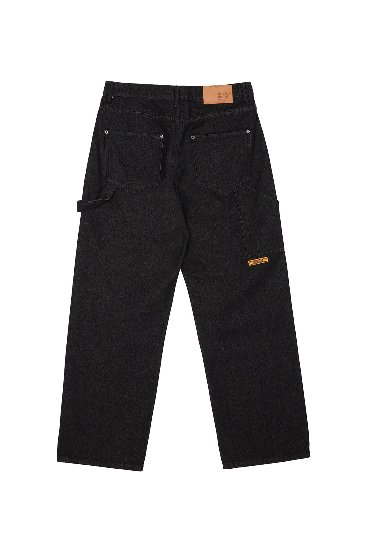 캑터스도넛마켓(CACTUSDONUTMARKET) Non-Fade Carpenter Denim Pants - Black