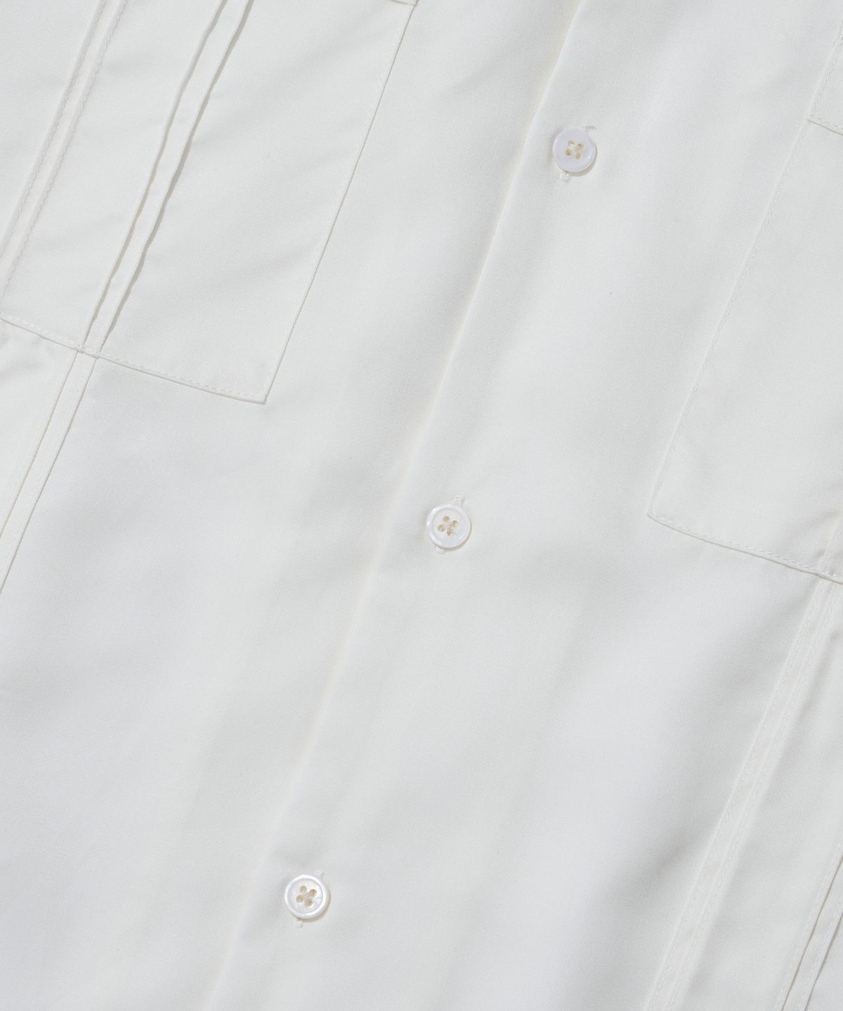 아웃스탠딩(OUTSTANDING) 2PK CUBAN COLLAR HALF SHIRT_OFF WHITE