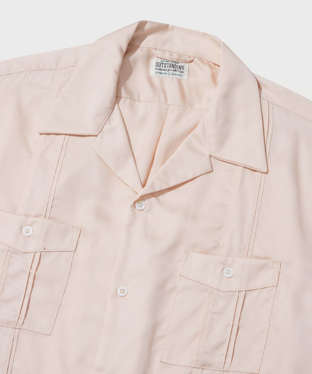 아웃스탠딩(OUTSTANDING) 4PK CUBAN COLLAR HALF SHIRT_LIGHT PINK