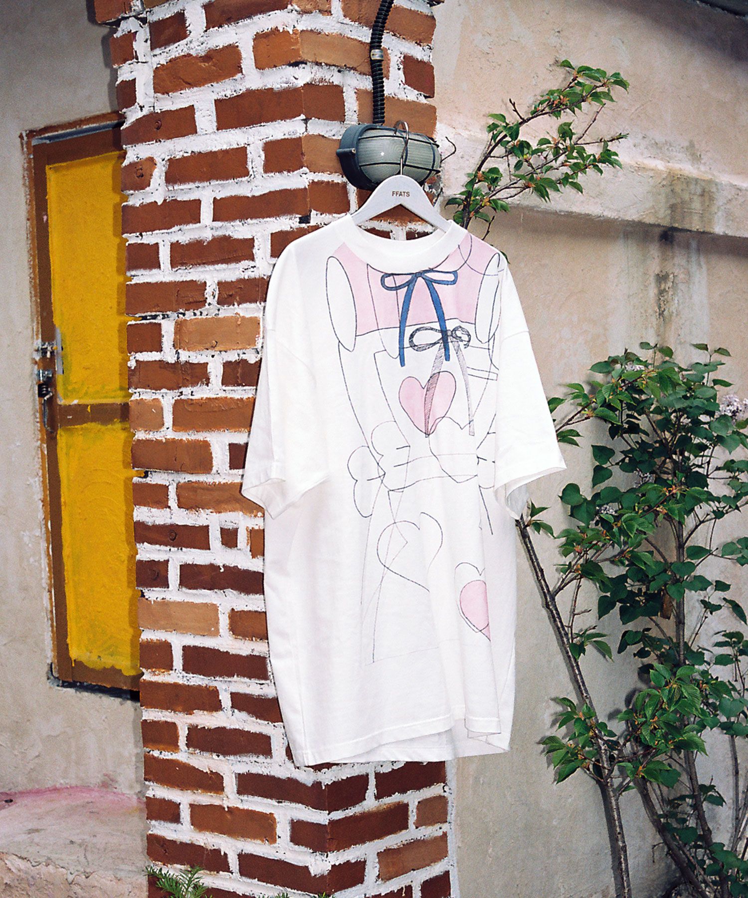 nice ghost club◆Tシャツ/S/コットン/WHT/NG2FMUT591C/MIMICHAN FFATS PINK HEART BIG BI MUSINSA公式 | NICE GHOST CLUB MIMICHAN FFATS PINK HEART BIG