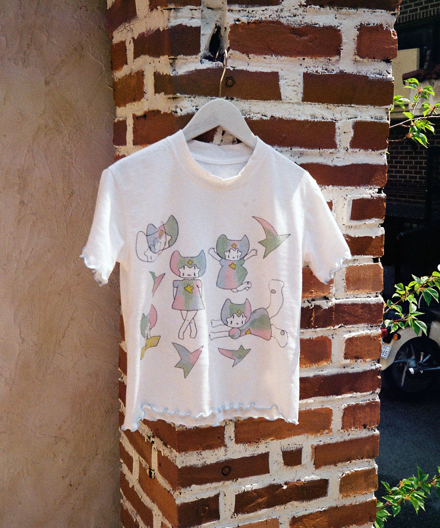 Tシャツ・カットソー [NICEGHOSTCLUB]MIMICHAN STARDUST FFOME TEE_WHITE(NG2FMFT59 MUSINSA | NICE GHOST CLUB MIMICHAN STARDUST FFOME TEE_WHITE