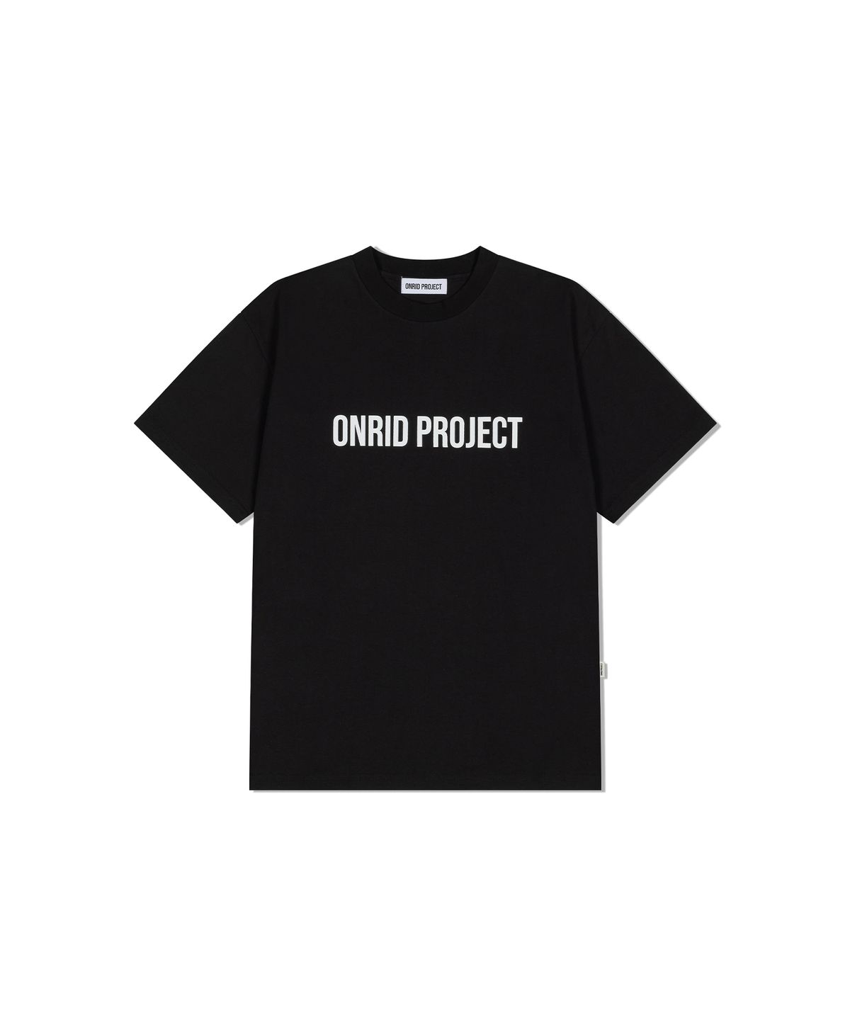 온리드프로젝트(ONRIDPROJECT) 빅 로고 티셔츠 - 블랙