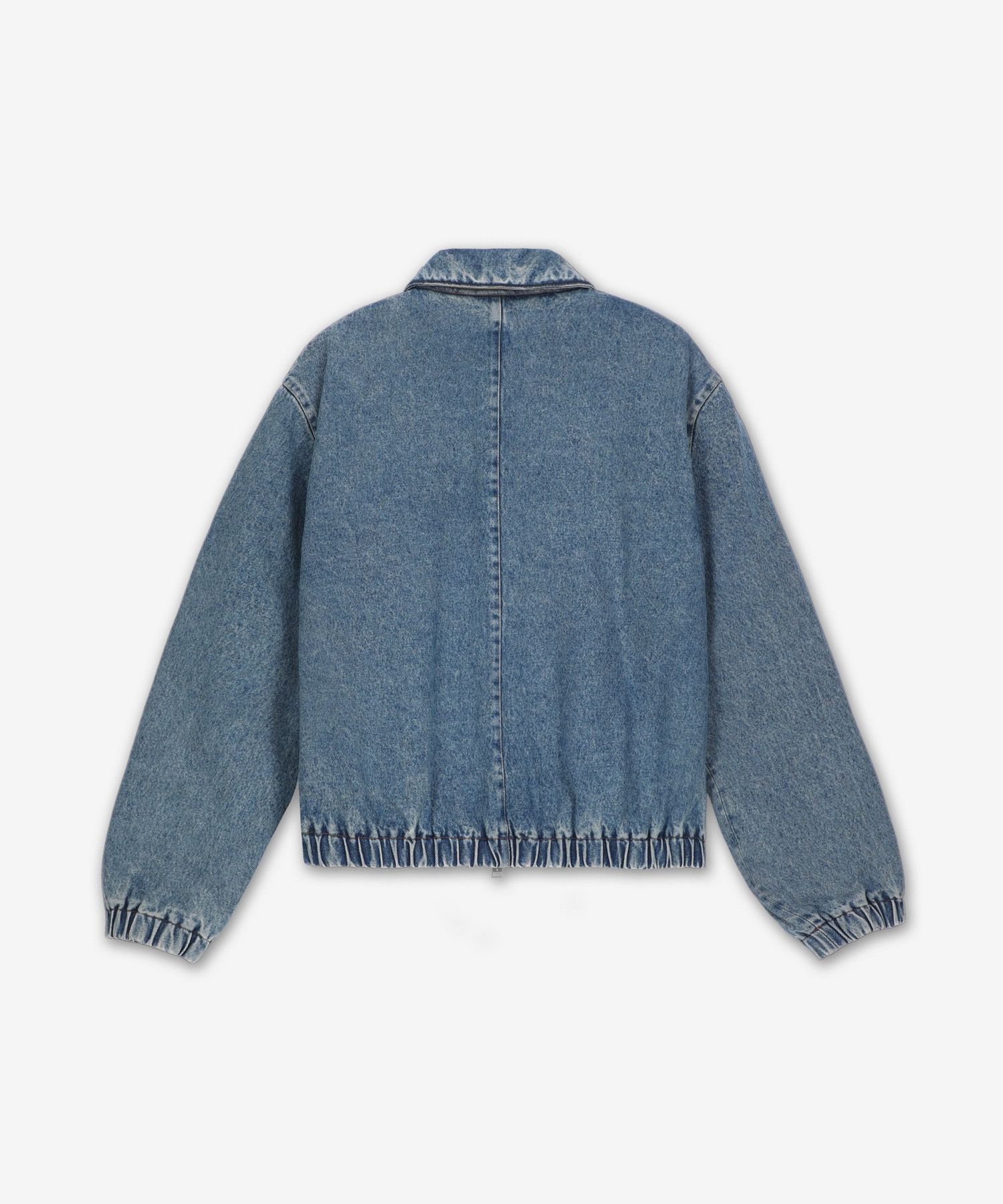 MUSINSA | AMI Heart Logo Zip-up Denim Jacket - Blue