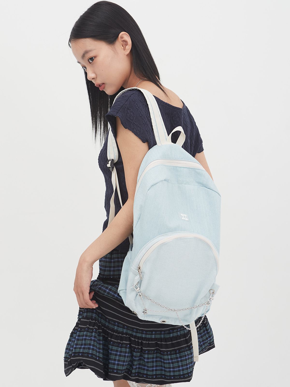 무음(MUWM) 네스트 백팩 Nest Backpack (Light Denim)