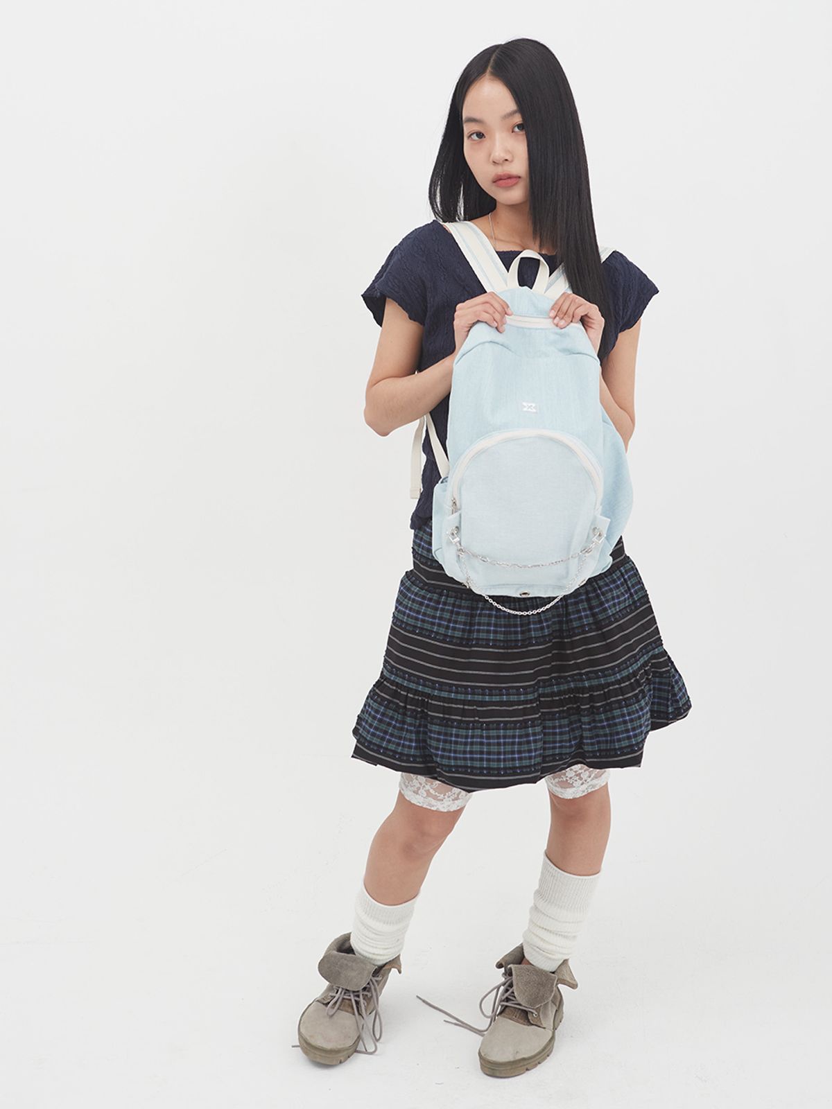 무음(MUWM) 네스트 백팩 Nest Backpack (Light Denim)