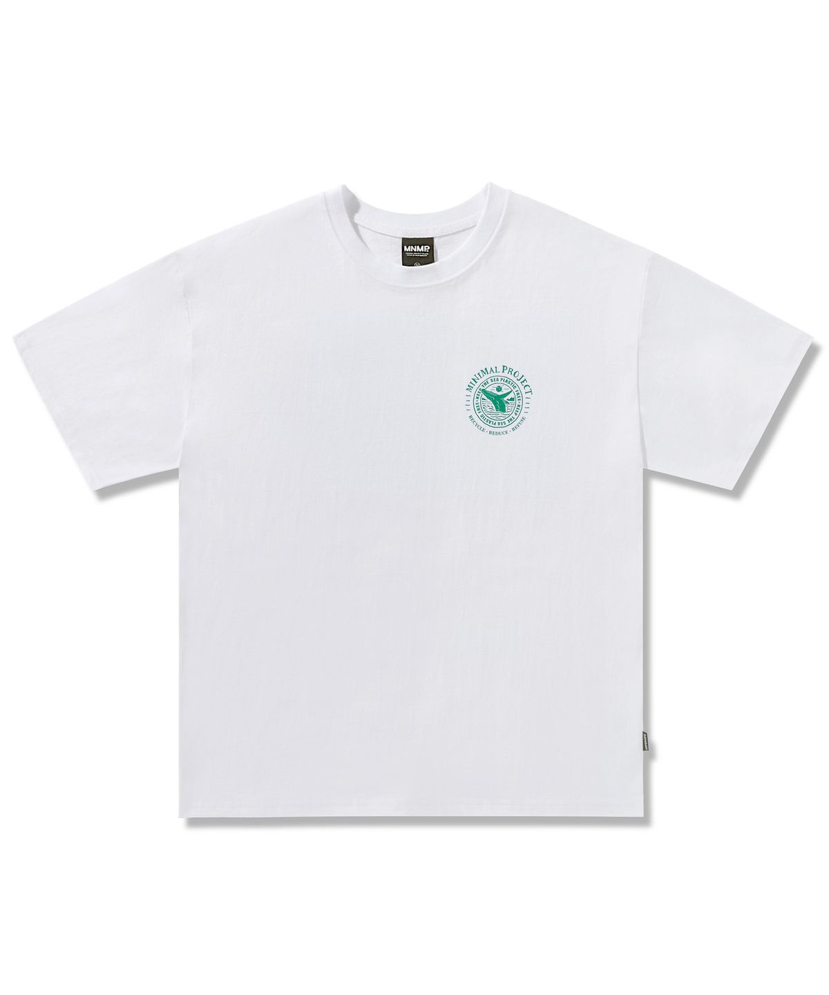 미니멀프로젝트(MINIMALPROJECT) 웨일 피그먼트 반팔티셔츠 MST166 [WHITE]