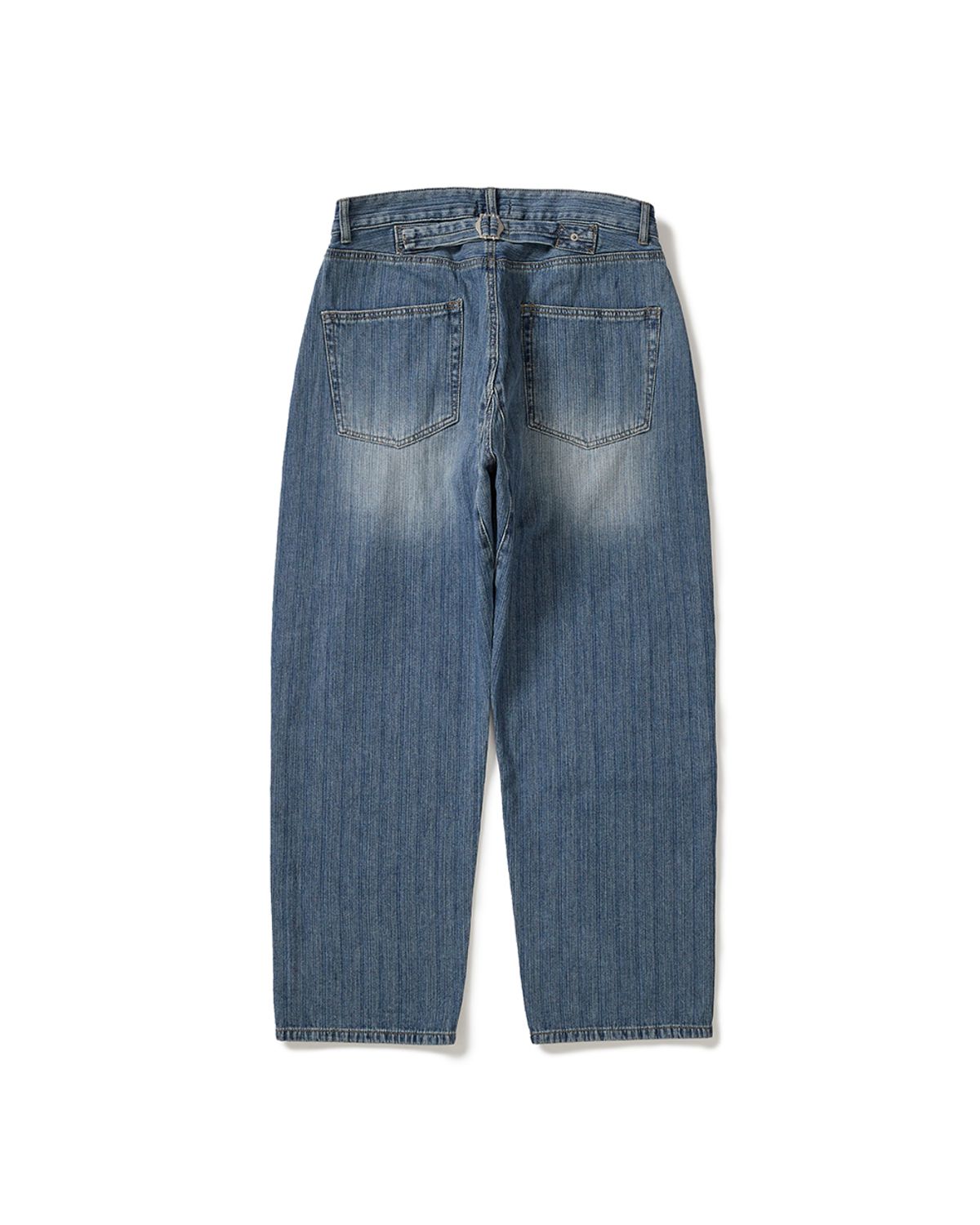 카락터(KARACTOR) One tuck wide tapered denim pants / Light blue