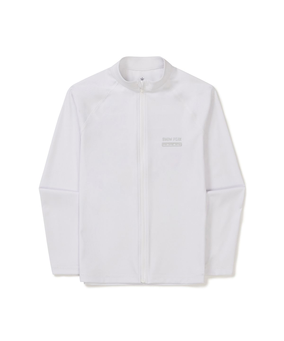 스노우피크 어패럴(SNOWPEAK APPAREL) 워터 여성 세미크롭 집업 래쉬가드 (S25MWWSW05) White