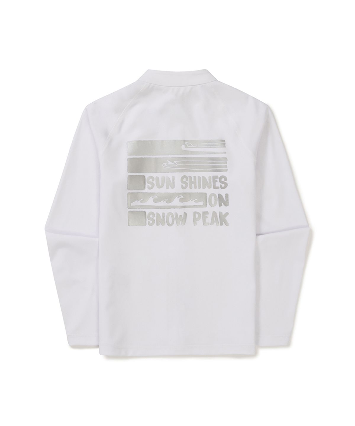 스노우피크 어패럴(SNOWPEAK APPAREL) 워터 여성 세미크롭 집업 래쉬가드 (S25MWWSW05) White