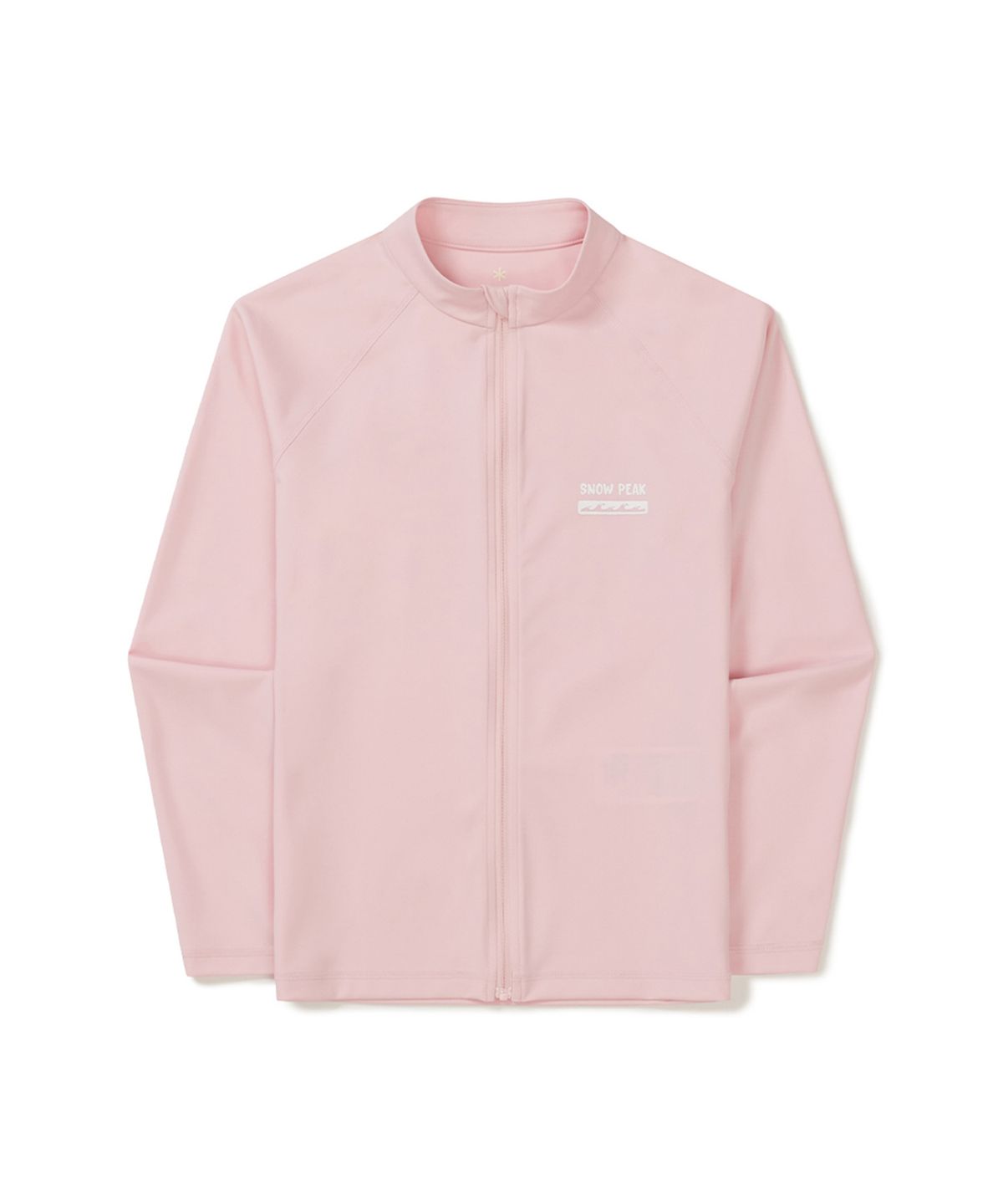 스노우피크 어패럴(SNOWPEAK APPAREL) 워터 여성 세미크롭 집업 래쉬가드 (S25MWWSW05) Pink