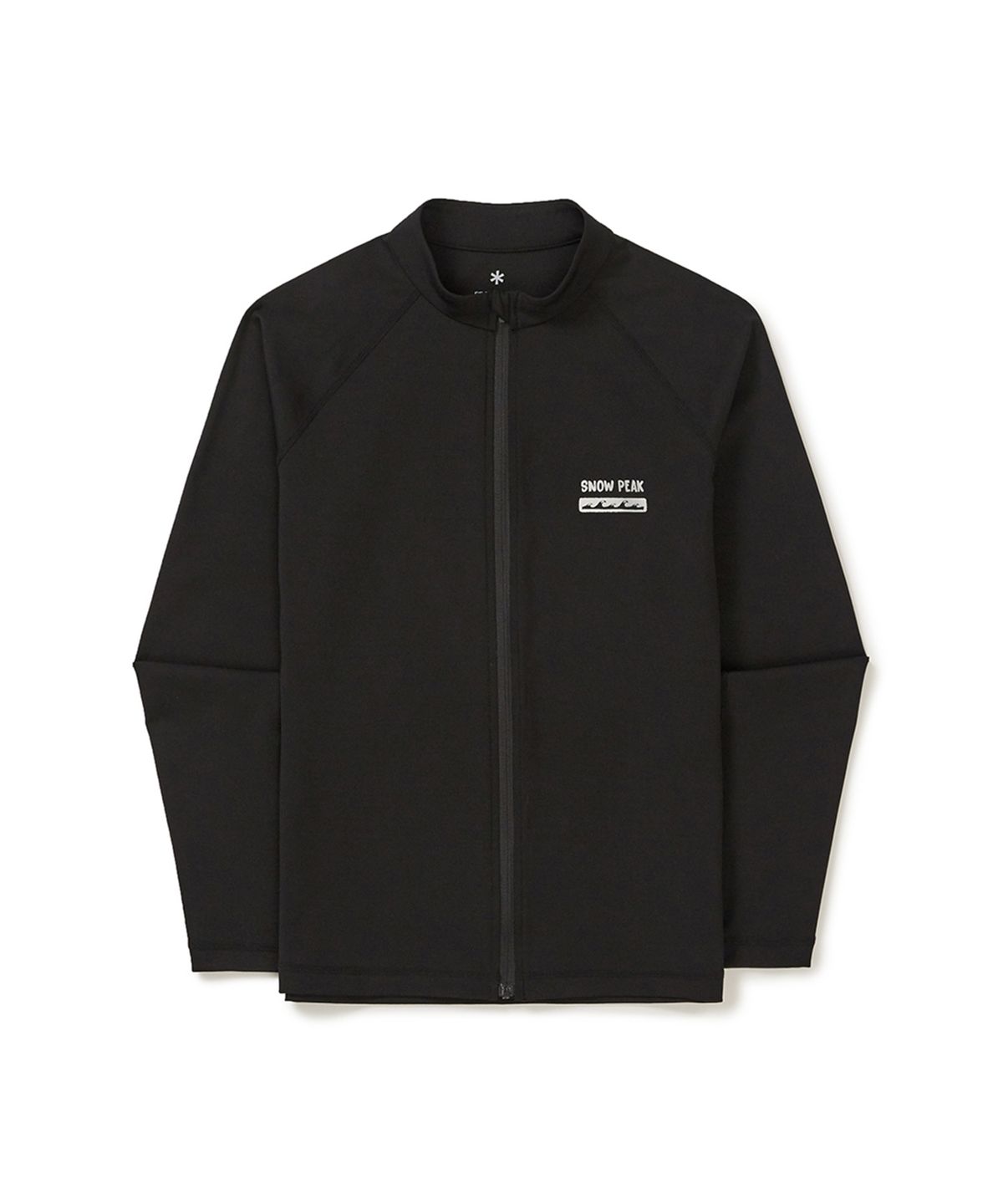 스노우피크 어패럴(SNOWPEAK APPAREL) 워터 여성 세미크롭 집업 래쉬가드 (S25MWWSW05) Black