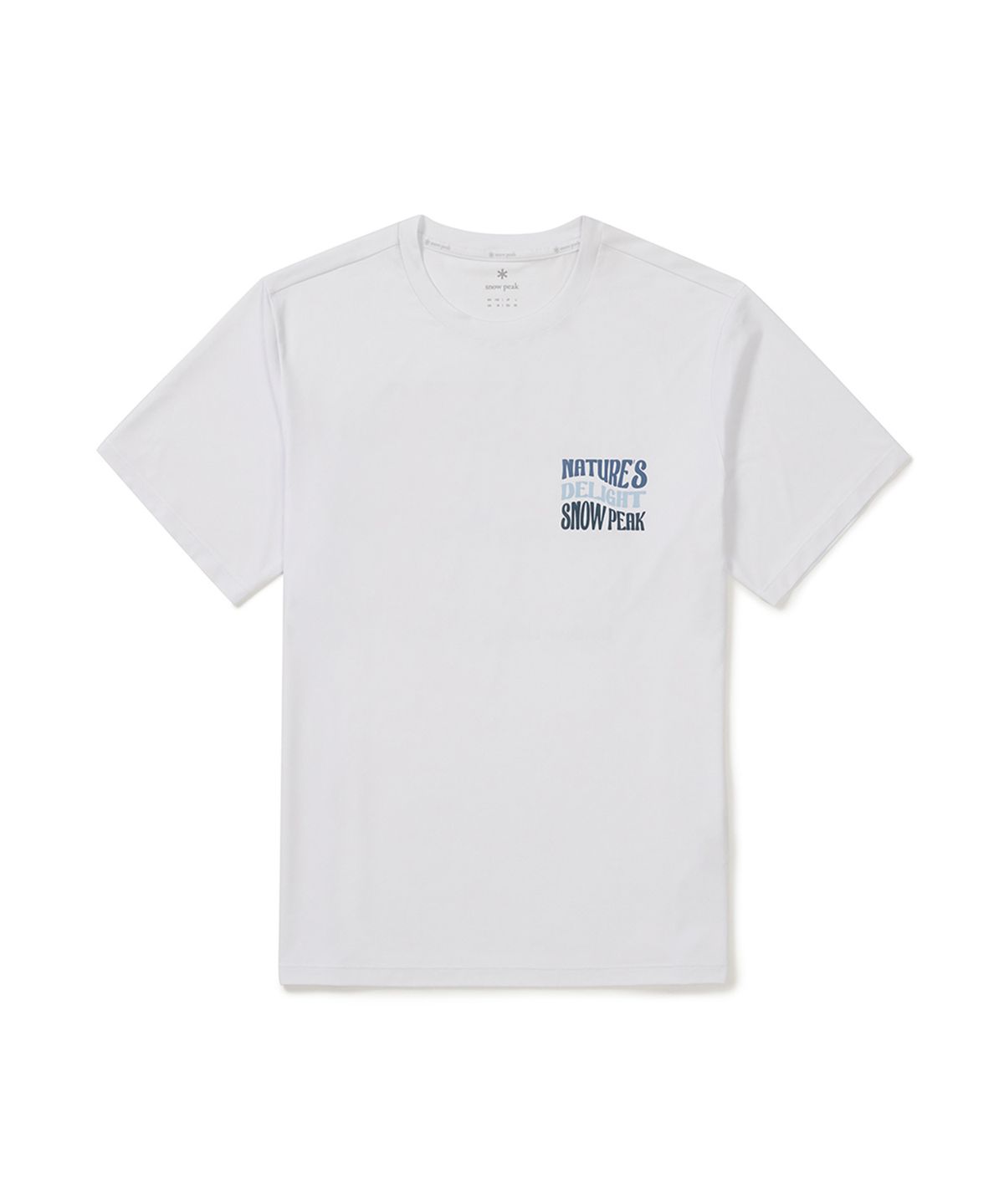 스노우피크 어패럴(SNOWPEAK APPAREL) 워터 레터링 반팔 티셔츠 (S25MMWSW02) White