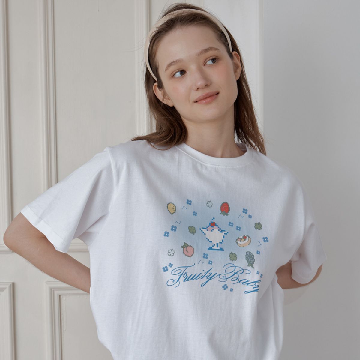 뮤즈무드(MUSEMOOD) Fruity Baby Tee (티셔츠)