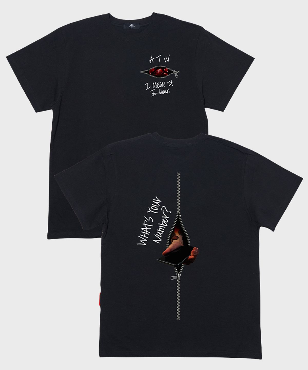 아티스트웨어(ARTISTWEAR) [ATW] 짚더라인 반팔티