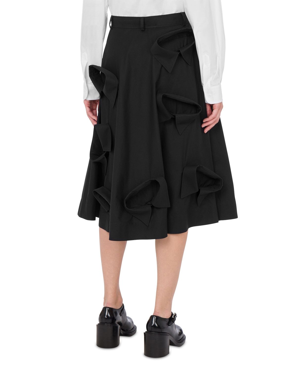 모스키노(MOSCHINO) 멀티 카라 포플린 스커트