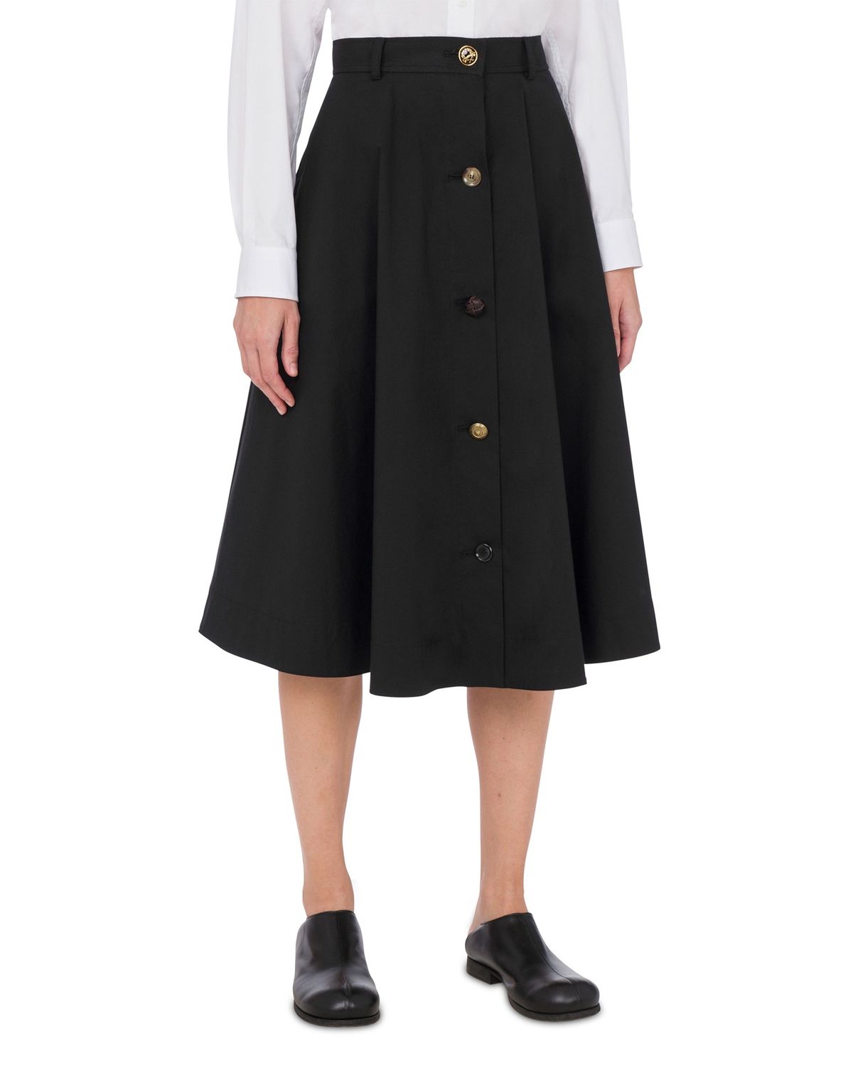 모스키노(MOSCHINO) 포플린 스트레치 코튼 스커트