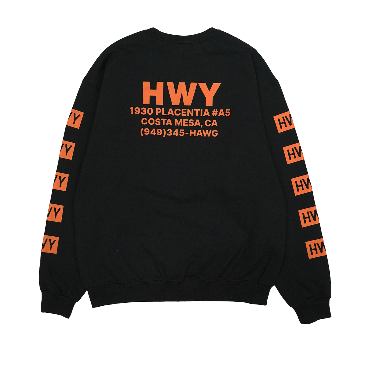 하이웨이(HWY) 호그 크루넥 맨투맨 블랙