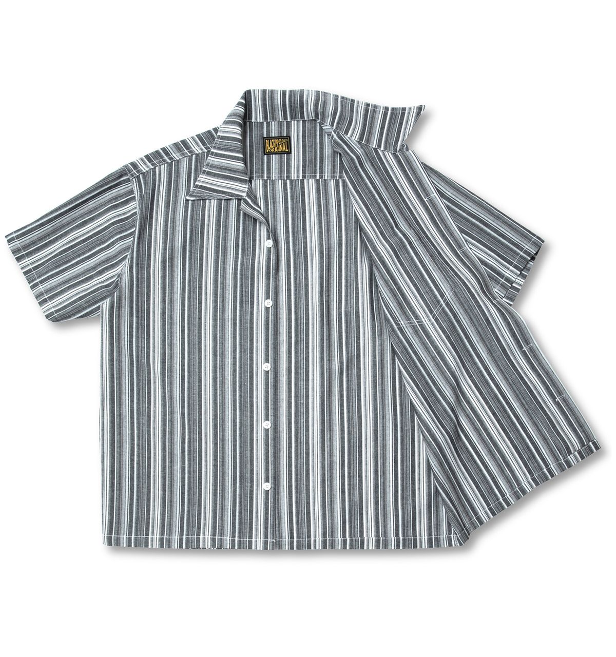 블랙피피(BLACKPP) BLACK PP Open Collar Classic Stripe Shirt