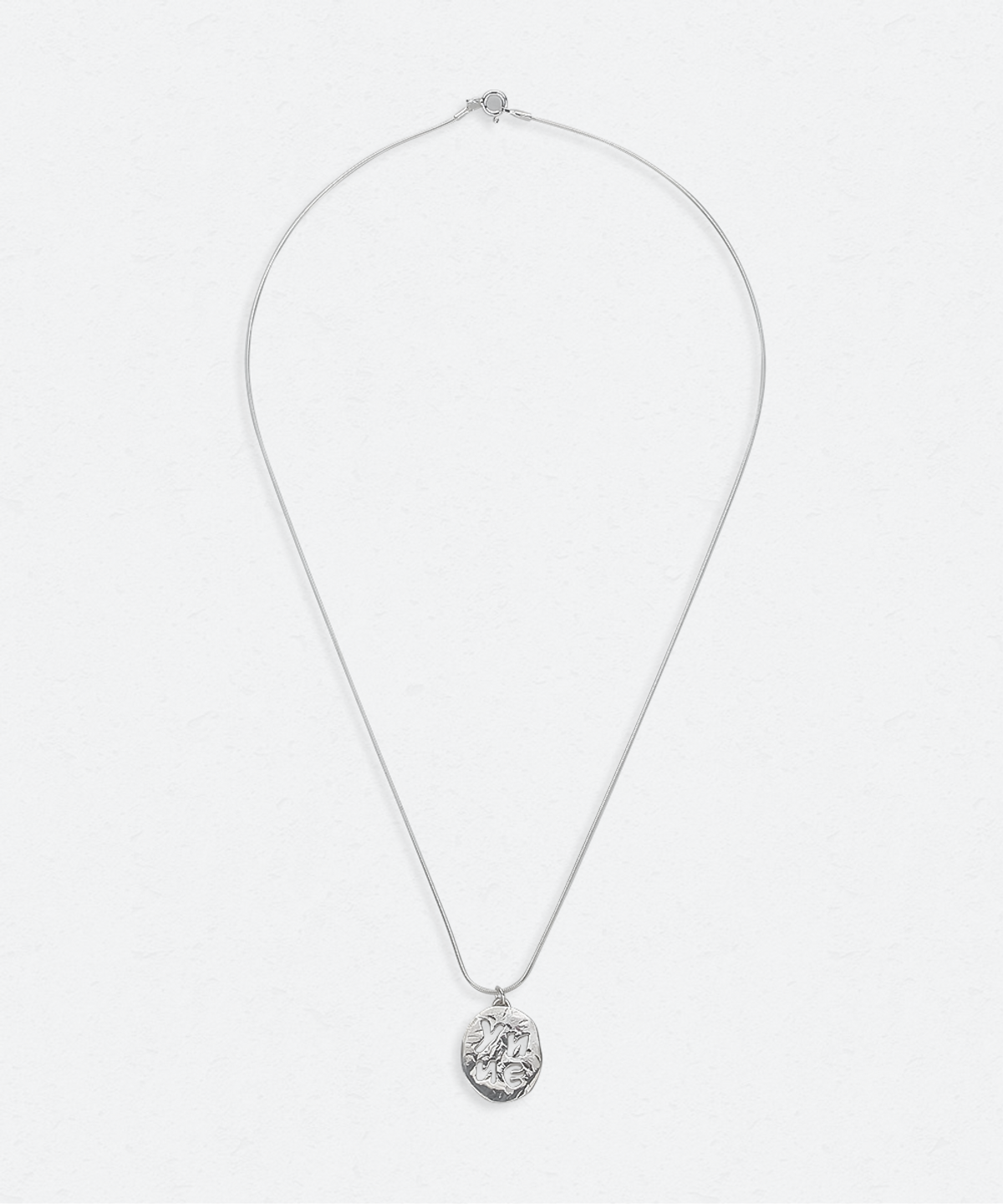 유네(YUNE) Yune Textured Necklace_[Silver925]