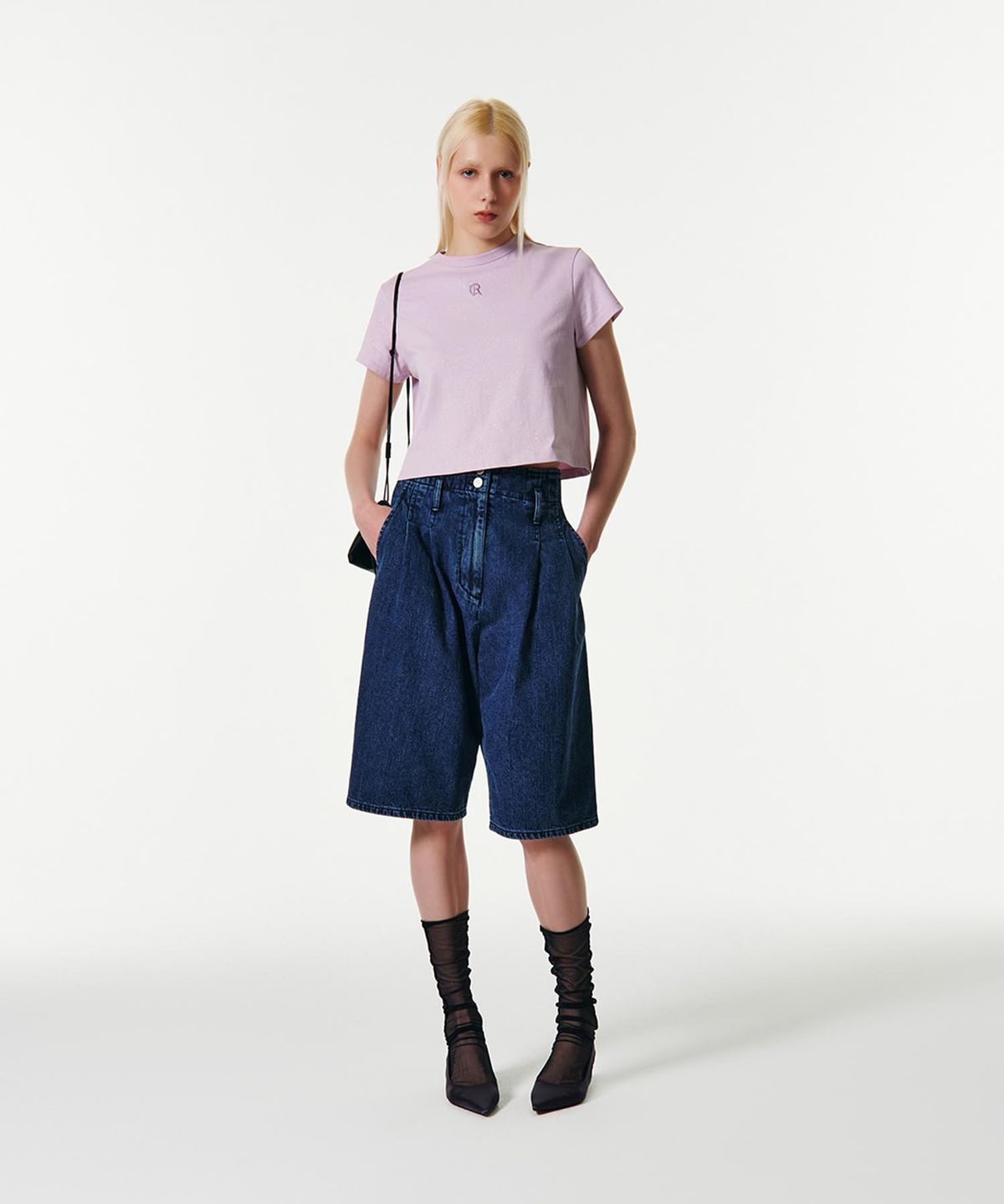 커렌트(CURRENT) BERMUDA DENIM SHORTS [BLUE]