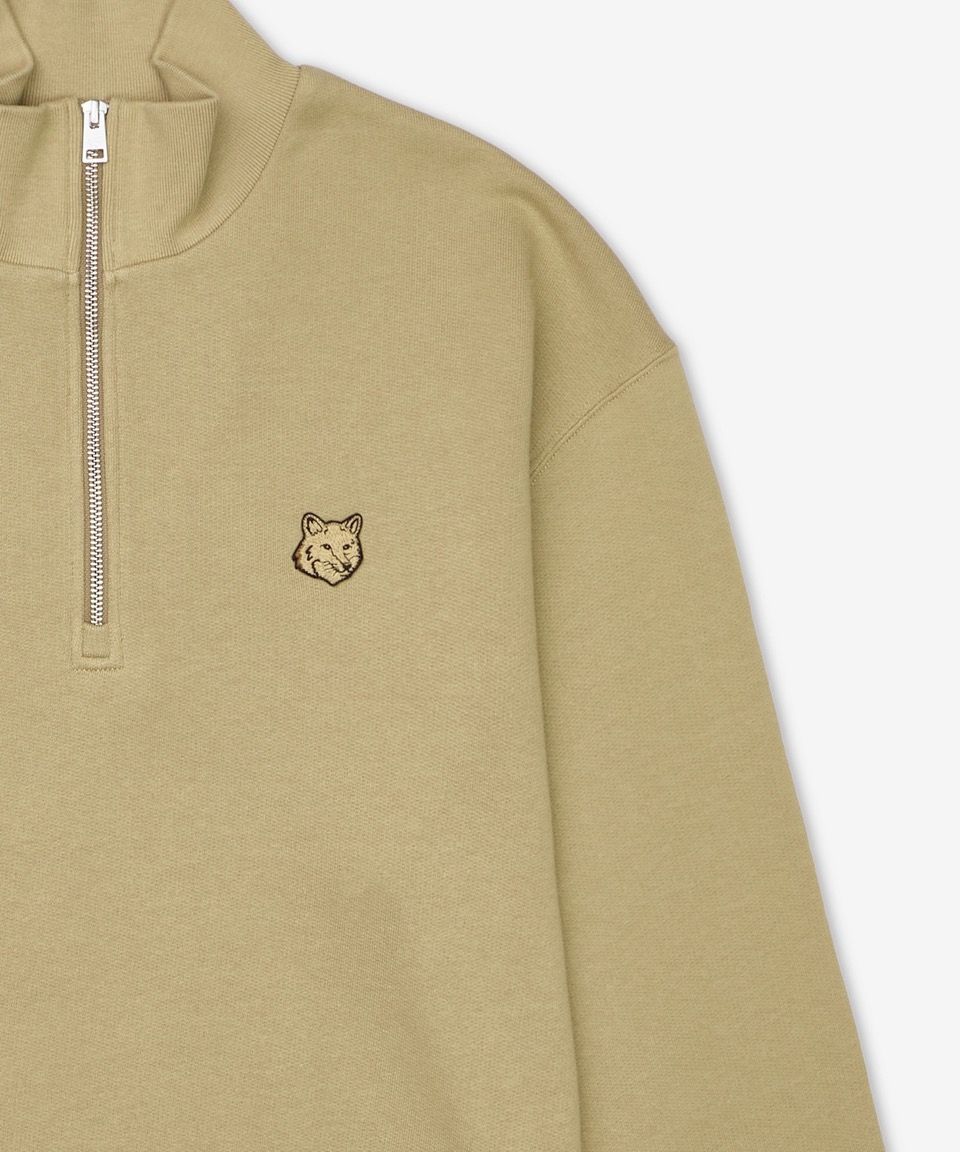 MUSINSA | MAISON KITSUNE Bold Fox Head Patch Comfort Half-Zip