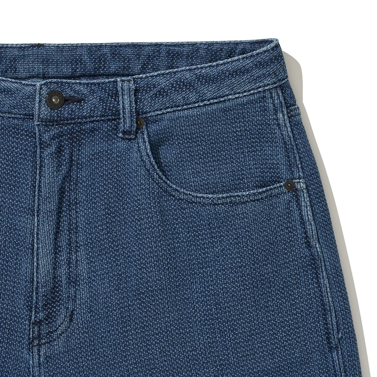 히즈핸더(HISHANDER) WASHED SASHIKO DENIM PANTS